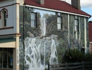 sheffield tasmania murals - painted on side of local sheffield buildings